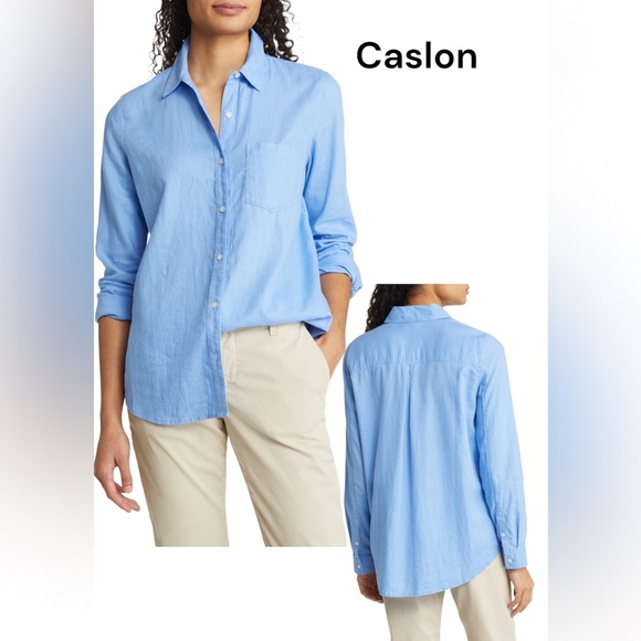 Soft Denim Like Blouse by Caslon - Picture 1 of 9